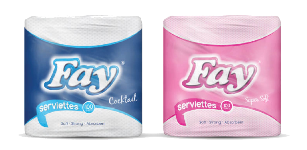 Fay Serviettes 1ply 60x100 Sheets