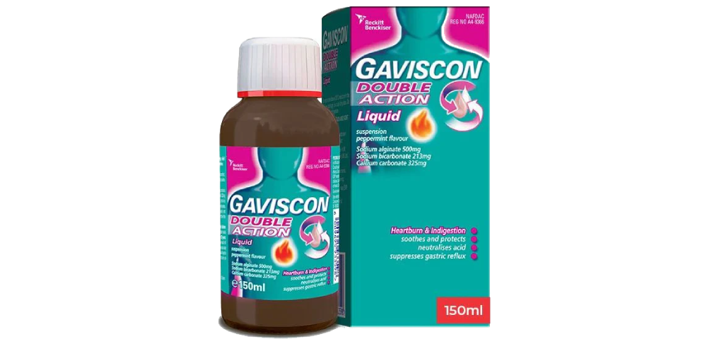 Gaviscon Liquid- Double Action- Peppermint