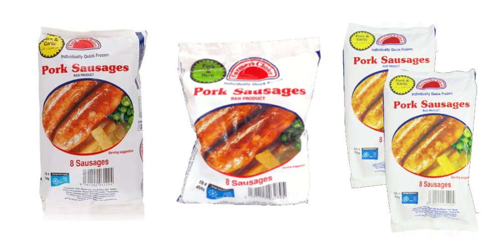 IQF pork sausages