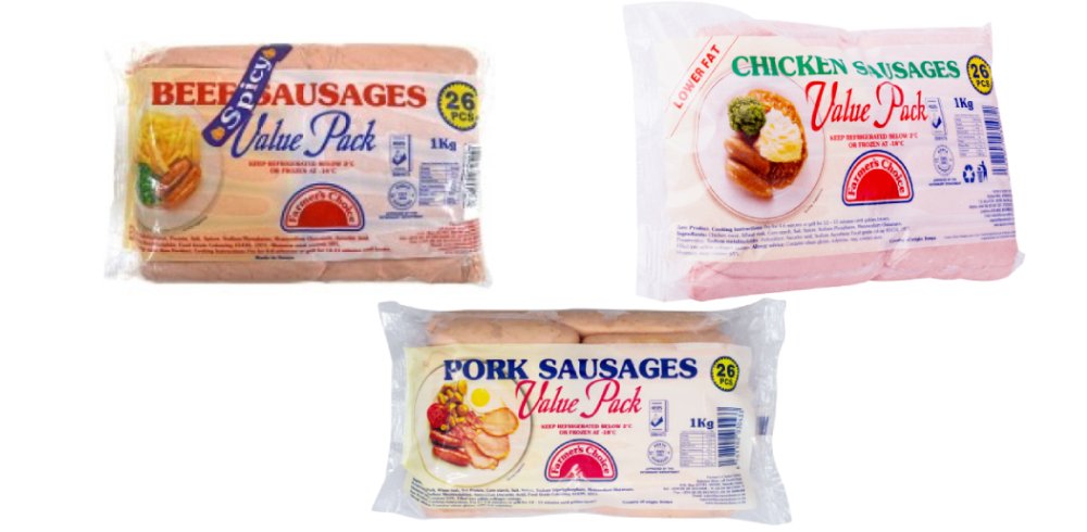 Value pack sausages