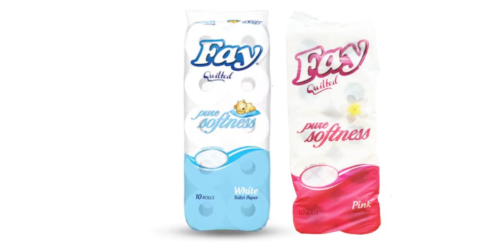 Fay Toilet Paper White 4 Packs x 10 Rolls