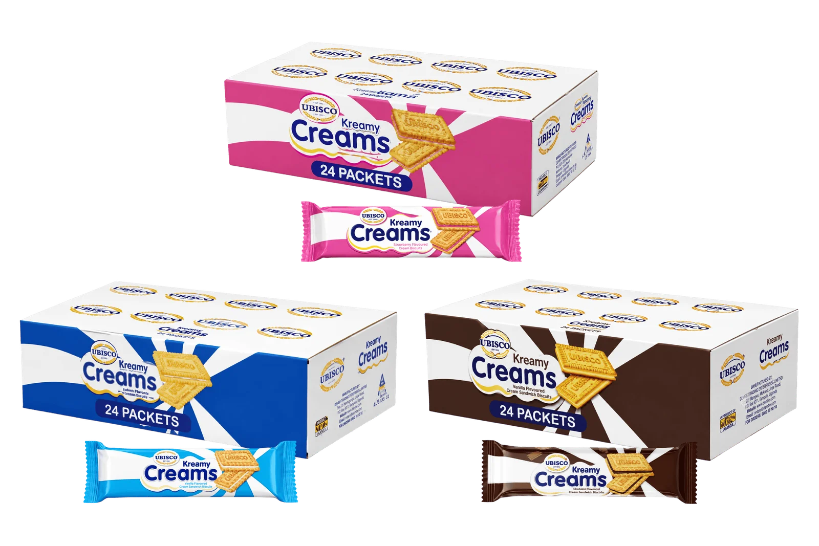 Kreamy Creams Sandwiched Biscuits - 24 Packets