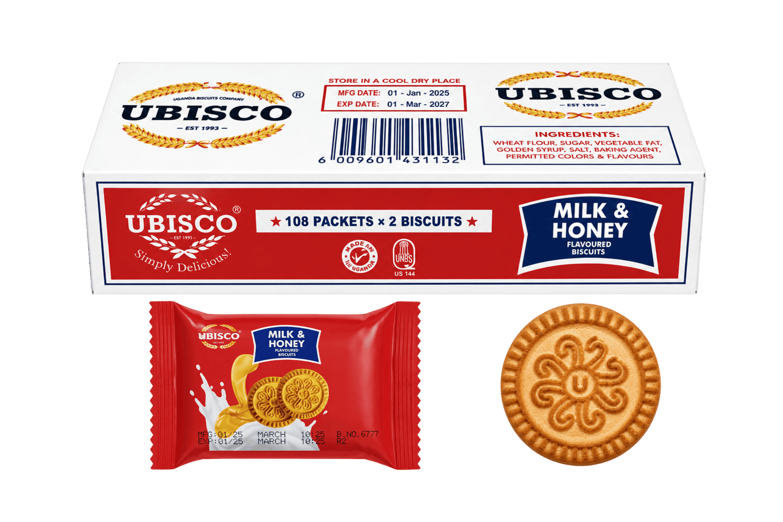 Milk & Honey flavored biscuits