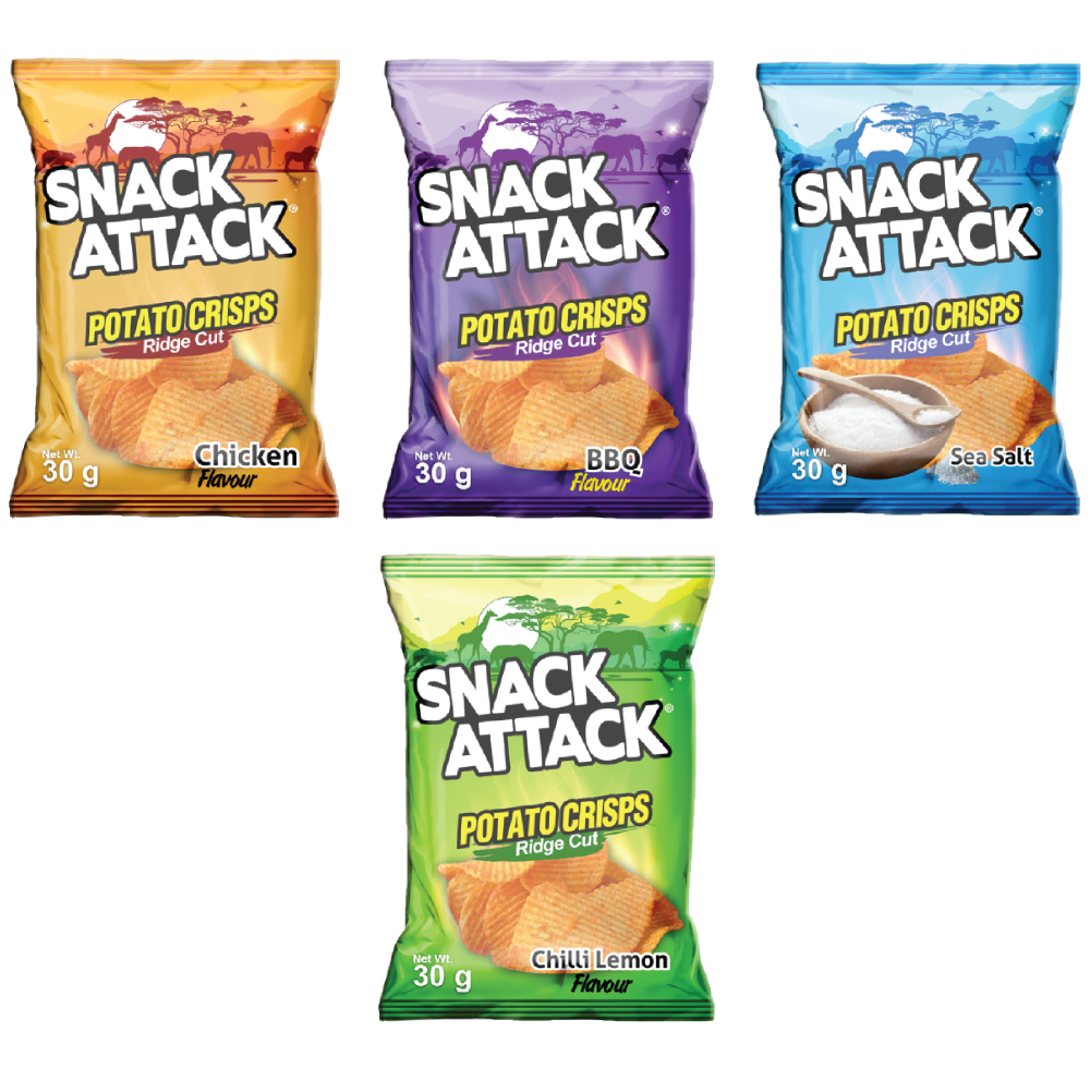 Snack Attack Ridge cut Crisps
