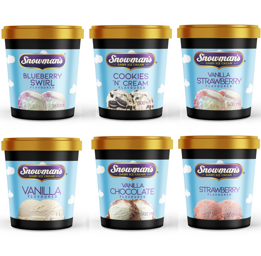 Snowman’s Black and Gold Ice Cream