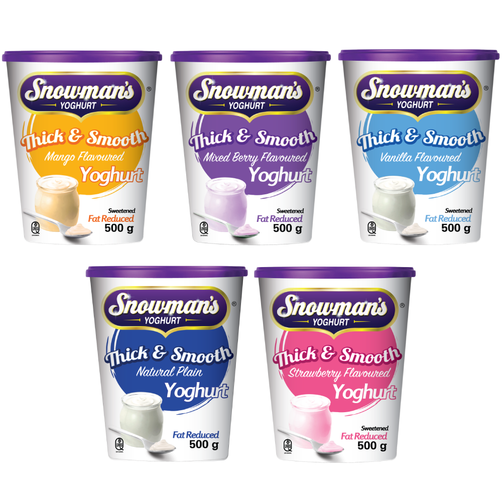 Snowman's Thick & Smooth Yoghurt cups