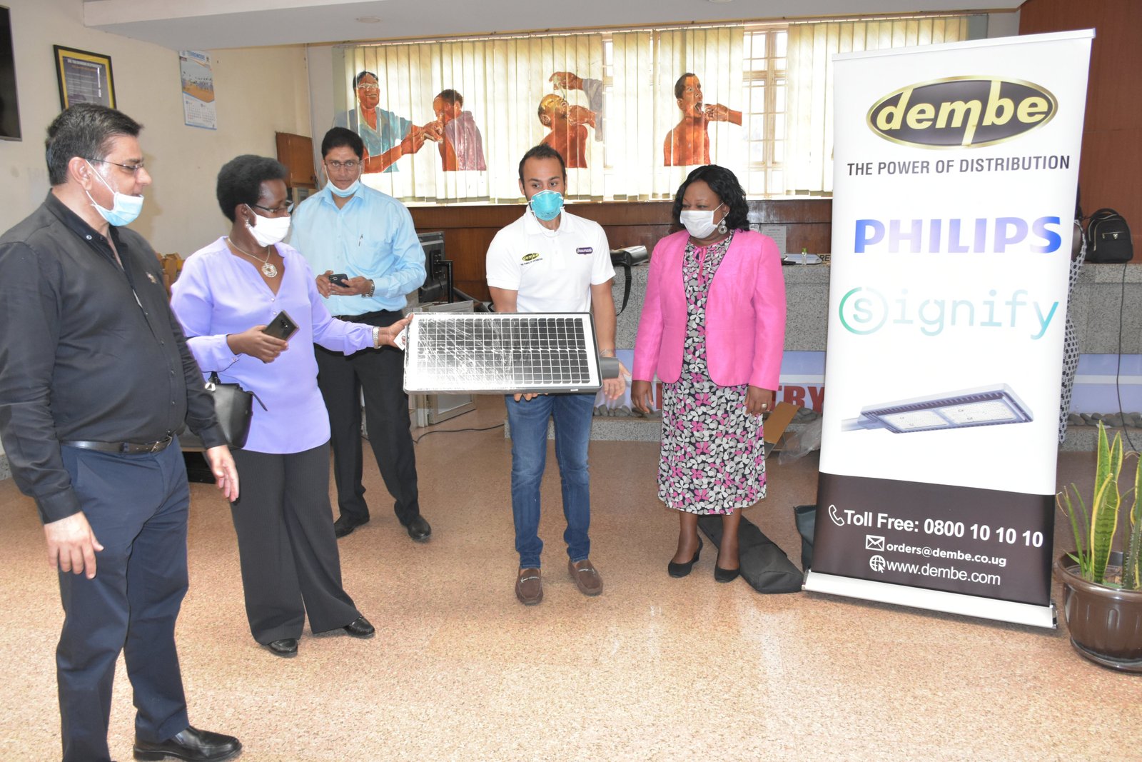 Dembe Group & Philips Signify donate $100,000 worth of lighting to Uganda Govnt to help fight Covid-19