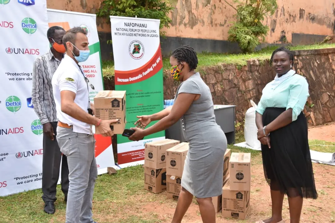 Through Dembe group, Reckitt Benckiser donates $240,000 worth of Dettol and Jik to people living with HIV in Uganda via UNAIDS