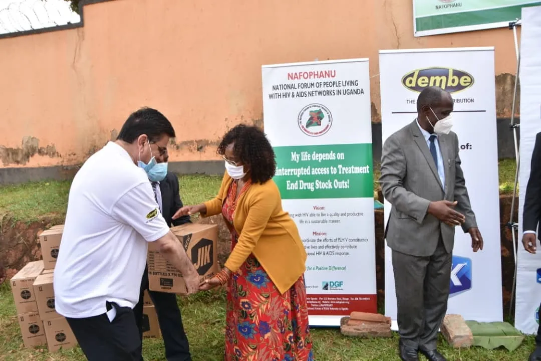 Through Dembe group, Reckitt Benckiser donates $240,000 worth of Dettol and Jik to people living with HIV in Uganda via UNAIDS